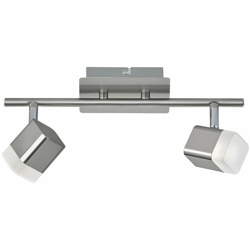foto del prodotto giordanoshop faretto da interno a led in metallo nickel opaco