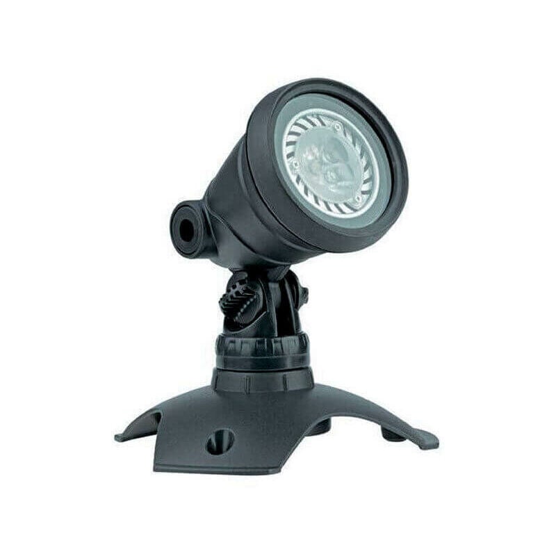 foto del prodotto giordanoshop faretto per laghetti da giardino a led 4w nero