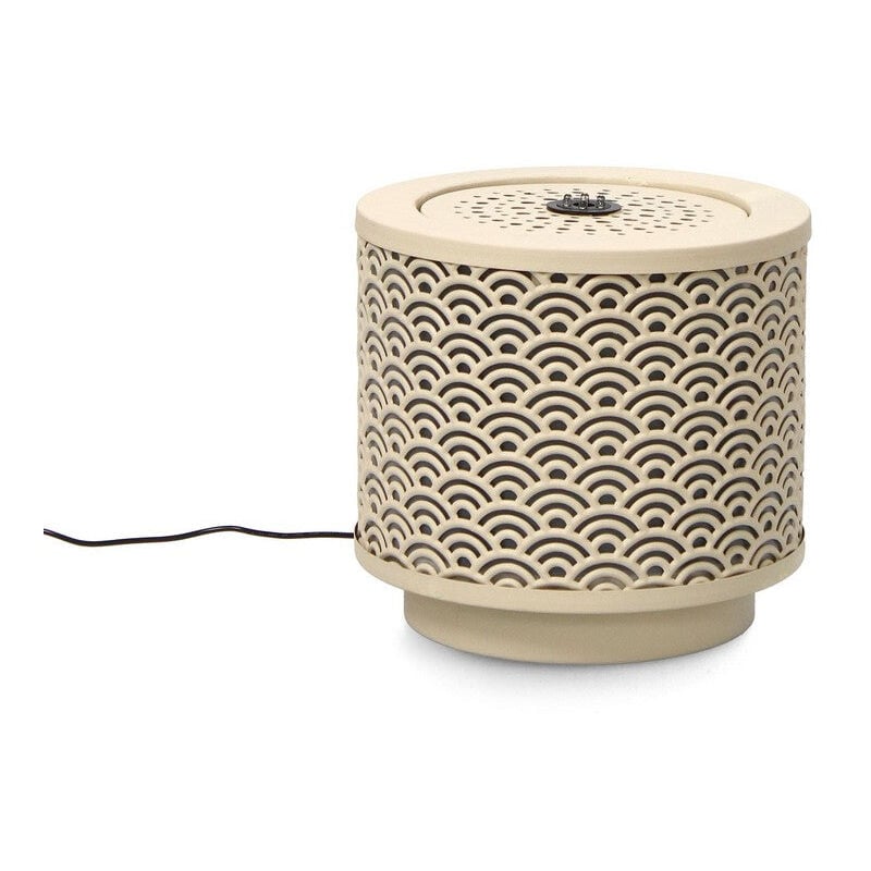 foto del prodotto giordanoshop fontana con led 25x23 cm in metallo akira beige