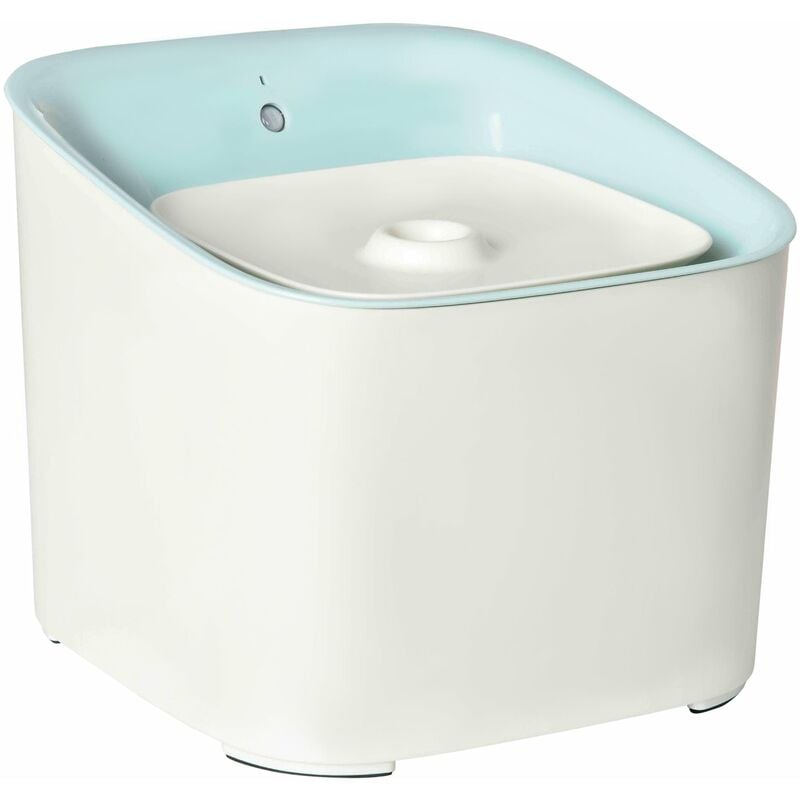 foto del prodotto giordanoshop fontanella per cani e gatti automatico 3 litri in abs blu e bianco