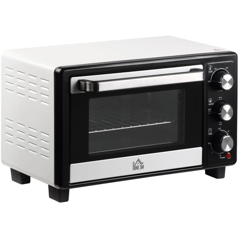 foto del prodotto giordanoshop fornetto elettrico 1400w 16l 3 metodi di cottura e timer bianco