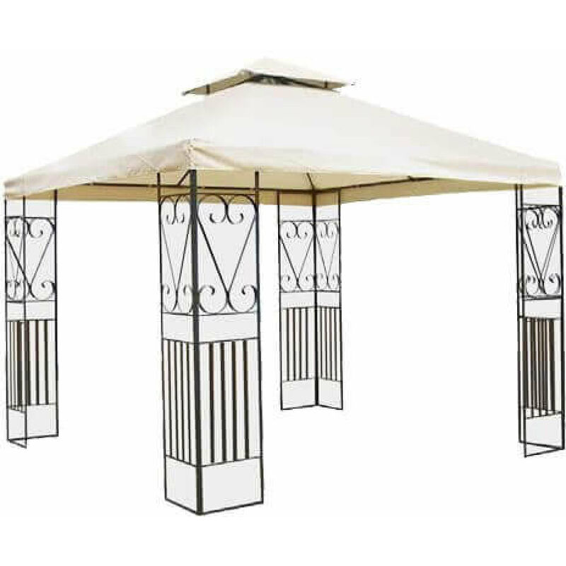 foto del prodotto giordanoshop gazebo boston 3x3 m in acciaio antracite