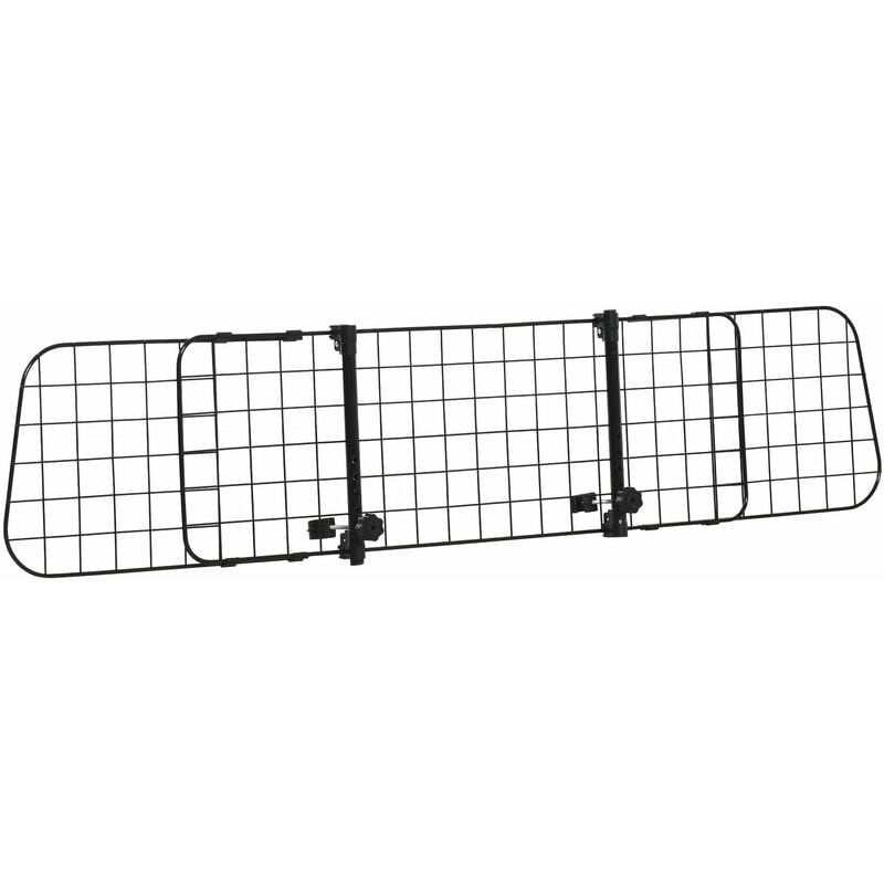 foto del prodotto giordanoshop griglia divisoria regolabile 91 152x30 cm per trasporto cani in auto nera