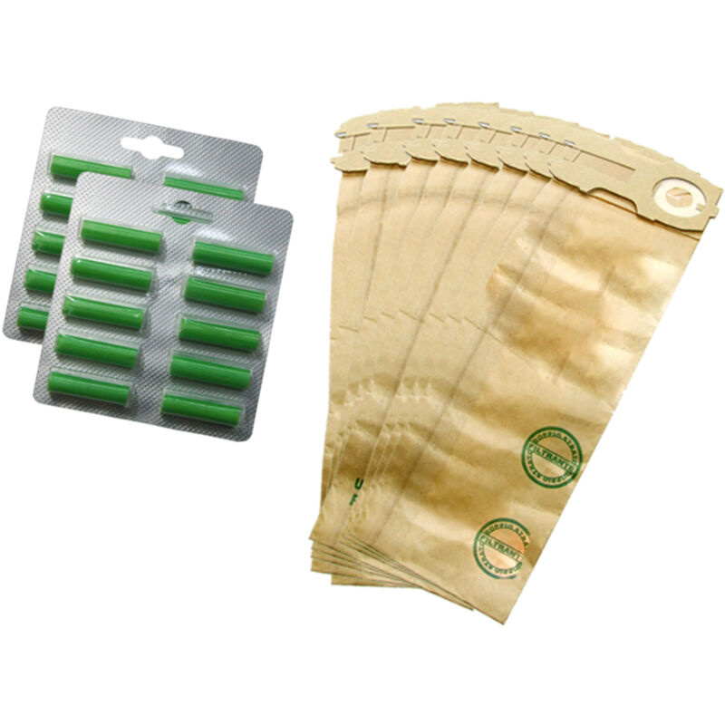 foto del prodotto giordanoshop kit ricambi 16 sacchetti 20 profumini compatibili folletto serie vk120 121 122