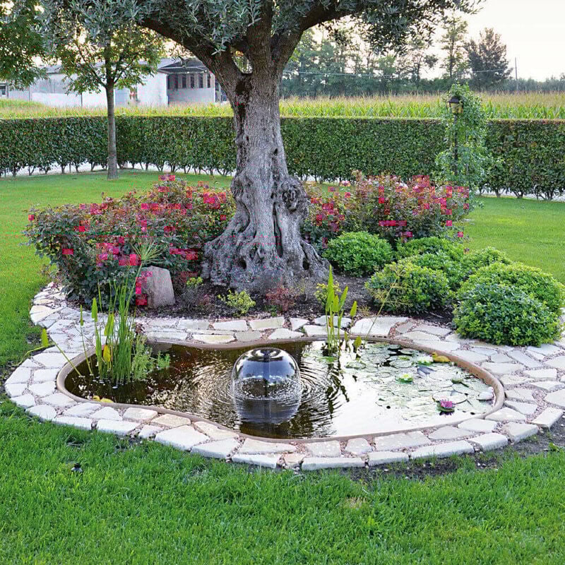 foto del prodotto giordanoshop laghetto artificiale roccia da giardino 270x205x50 cm 1350 litri