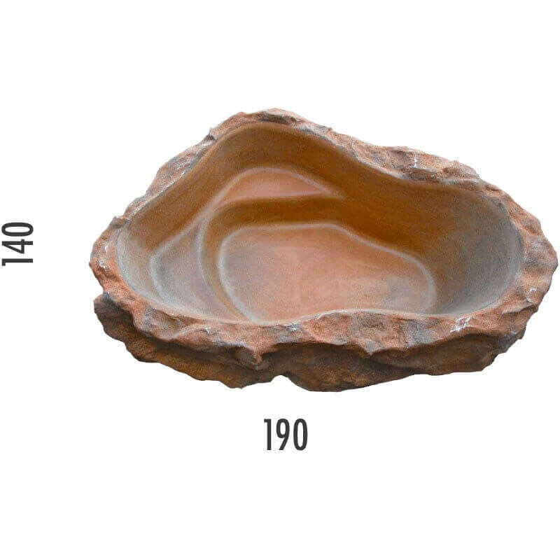 foto del prodotto giordanoshop laghetto artificiale roccia fuori terra 190x140x40 cm 270 litri
