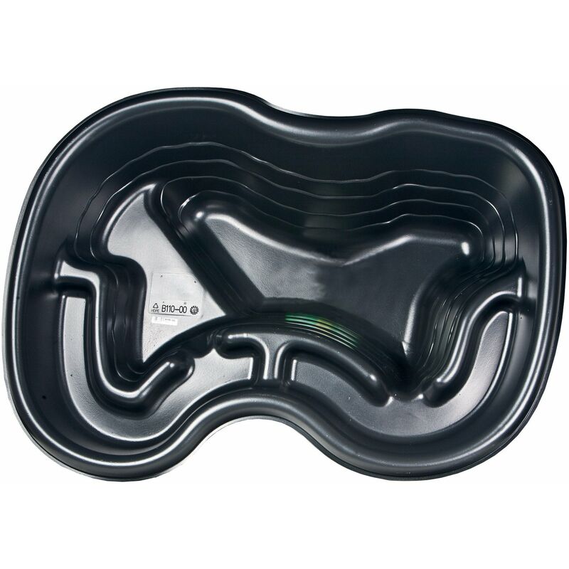 immagine 0 del prodotto giordanoshop laghetto artificiale termoformato in pe 120x90x40 cm 120 litri nero