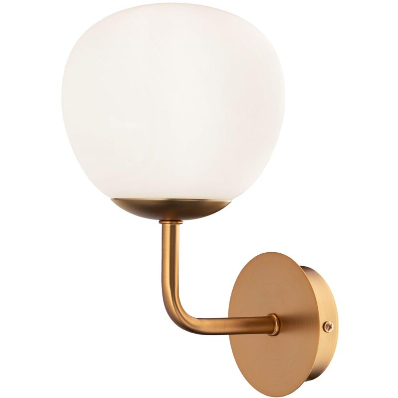foto del prodotto giordanoshop lampada da parete modern in metallo erich ottone