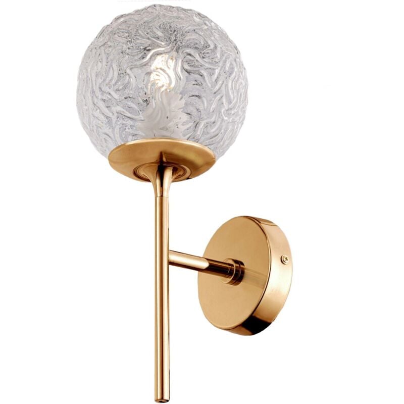 foto del prodotto giordanoshop lampada da parete modern in metallo ligero ottone