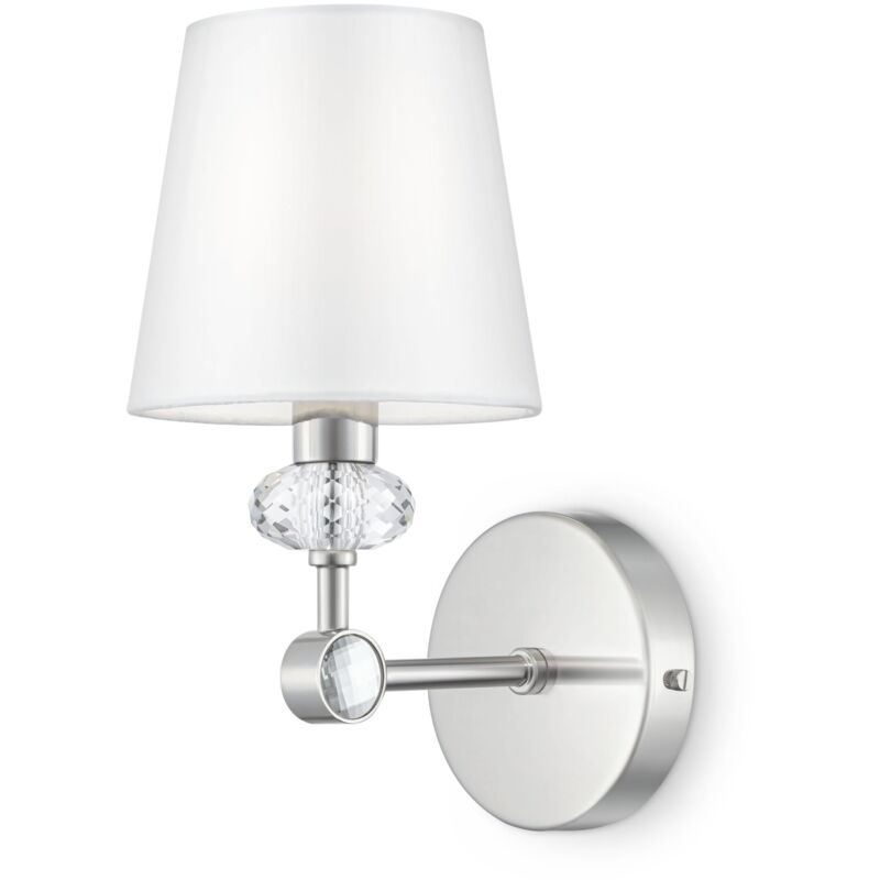 foto del prodotto giordanoshop lampada da parete neoclassic in metallo riverside cromo
