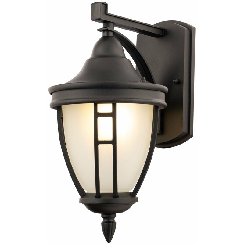 foto del prodotto giordanoshop lampada da parete outdoor in alluminio rivoli nero