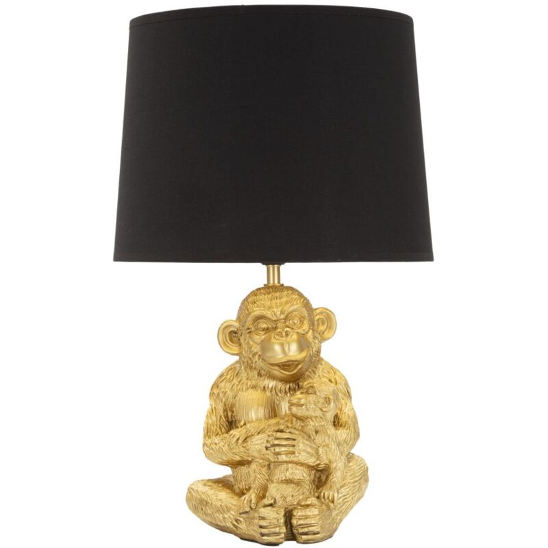 foto del prodotto giordanoshop lampada da tavolo monkey mum 30x49 cm in poliresina e ferro