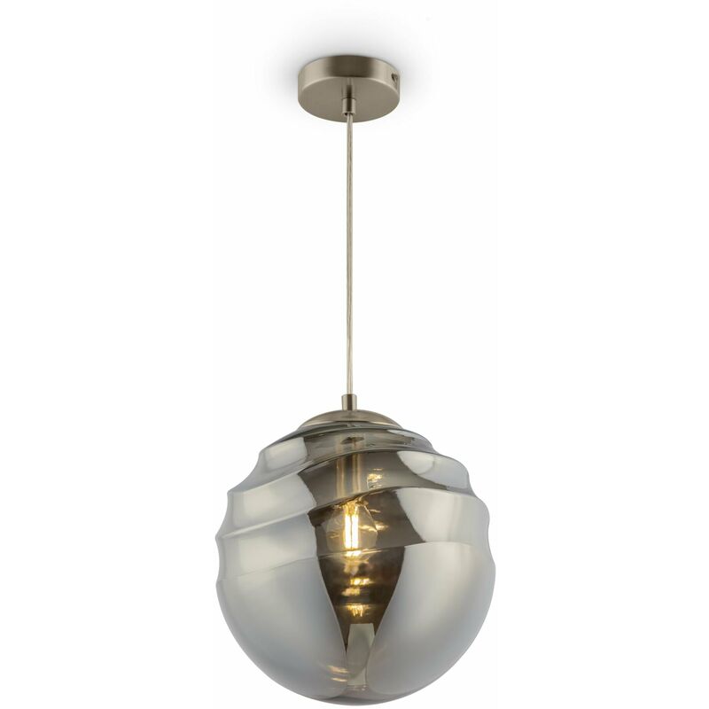 foto del prodotto giordanoshop lampada pendente pendant in metallo vinare nickel