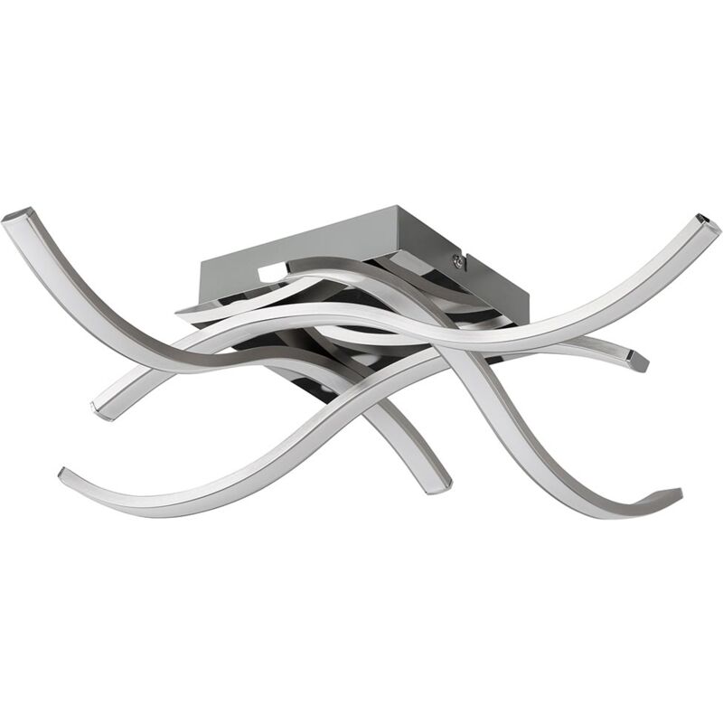 foto del prodotto giordanoshop lampadario plafoniera 15w luce bianco caldo 3000k 1200lm design moderno metallo