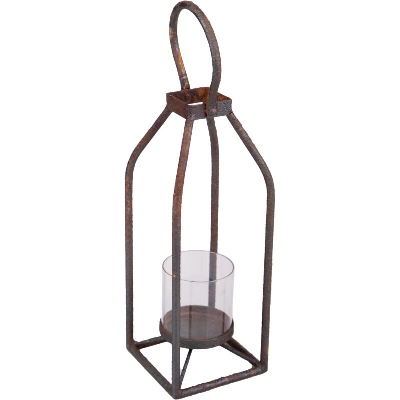 foto del prodotto giordanoshop lanterna metallo 12x h 42 cm