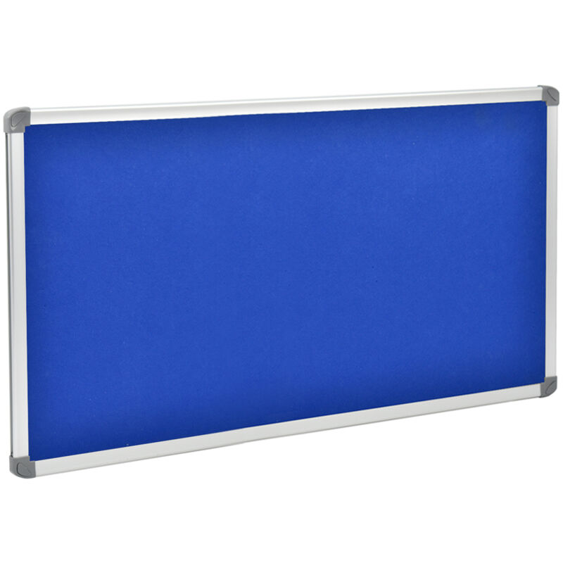 foto del prodotto giordanoshop lavagna con fondo in sughero e panno blu 150x100 cm in alluminio silver