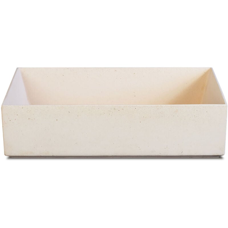 foto del prodotto giordanoshop lavello da giardino senza rubinetto 53x29,5x14 cm in calcestruzzo delfi g rosa antico