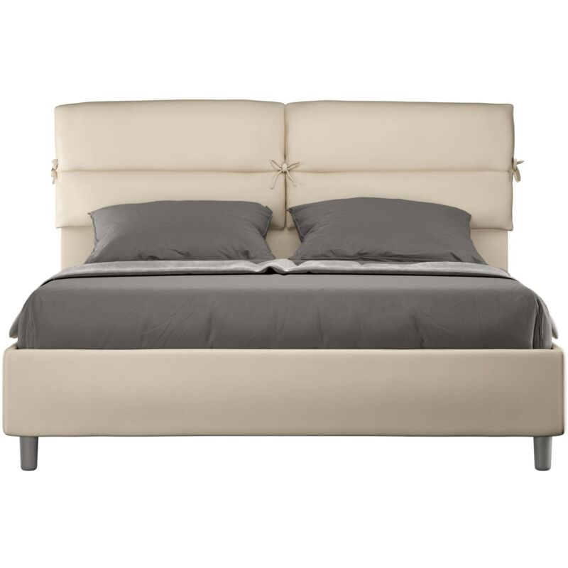 foto del prodotto giordanoshop letto matrimoniale 160x190 cm senza rete nandy tortora