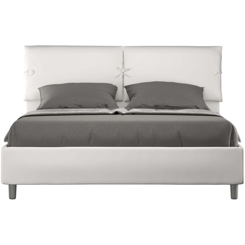foto del prodotto giordanoshop letto matrimoniale 160x190 cm senza rete sleeper bianco