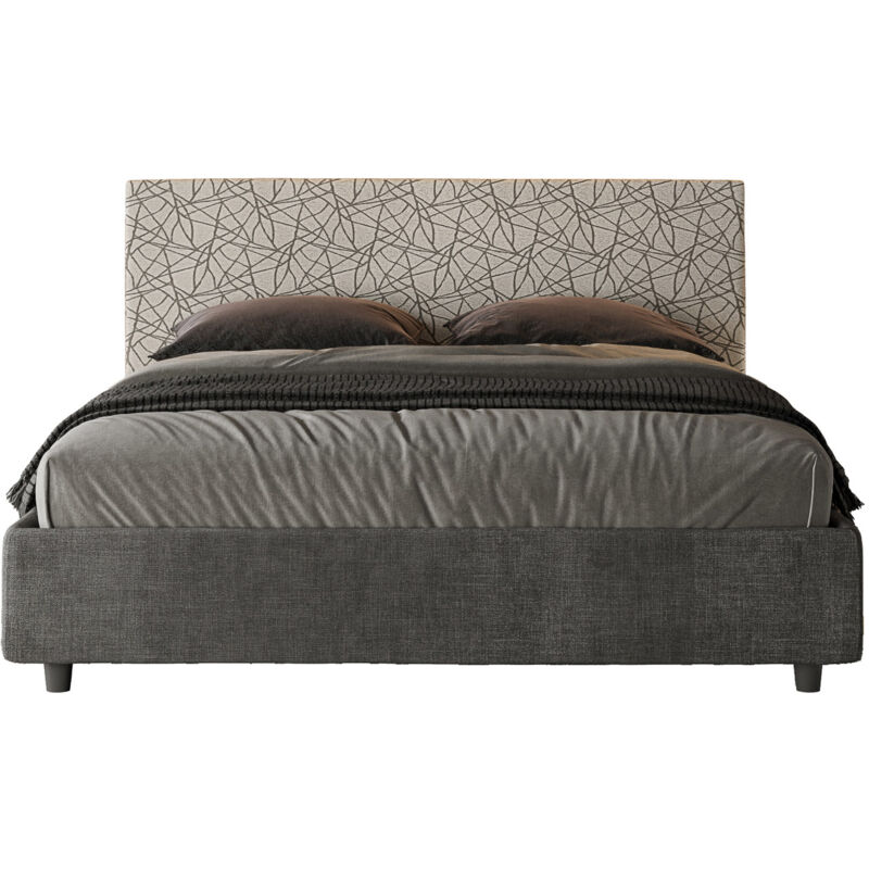 foto del prodotto giordanoshop letto matrimoniale 160x200 cm senza rete arla norris 25 era 2