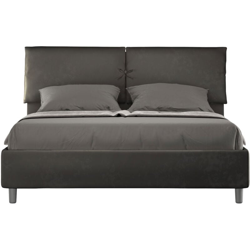 foto del prodotto giordanoshop letto matrimoniale 160x200 cm senza rete mados grigio