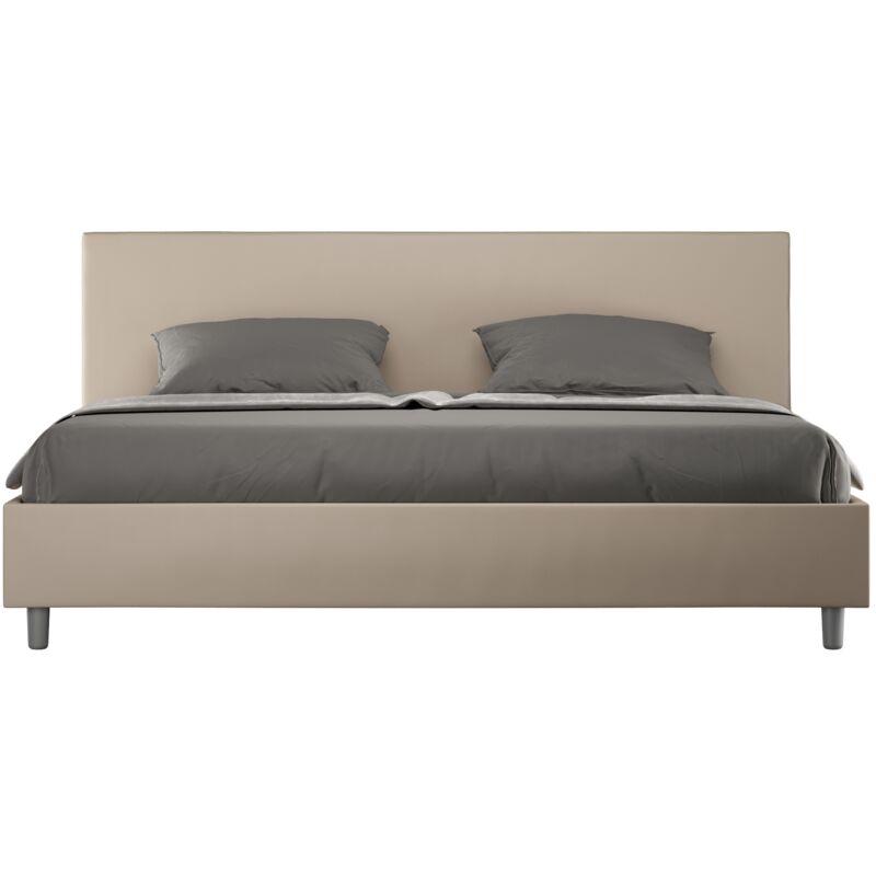 foto del prodotto giordanoshop letto matrimoniale extra large 200x200 cm senza rete adele tortora