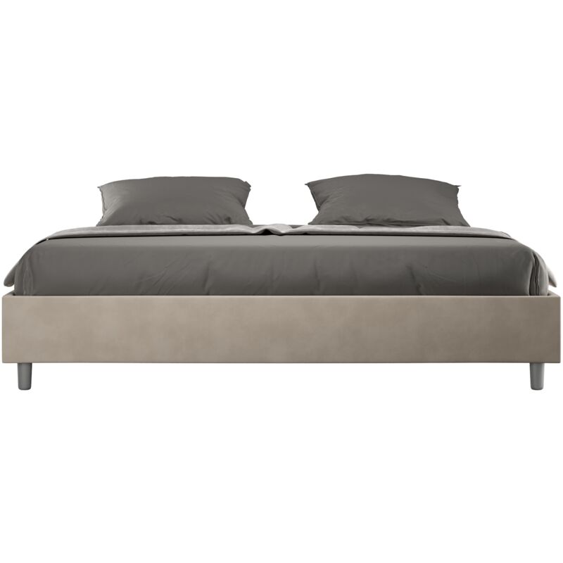 foto del prodotto giordanoshop letto matrimoniale large sommier 180x200 cm senza rete azelia sabbia