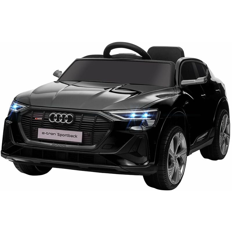 foto del prodotto giordanoshop macchina elettrica per bambini 12v con licenza audi e tron sportback nera