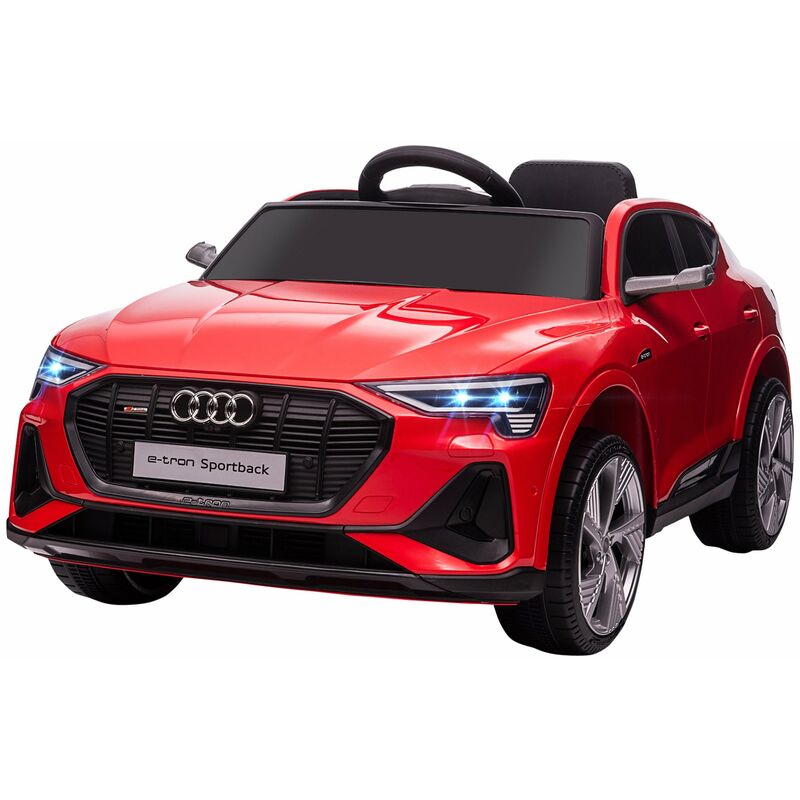 foto del prodotto giordanoshop macchina elettrica per bambini 12v con licenza audi e tron sportback rossa