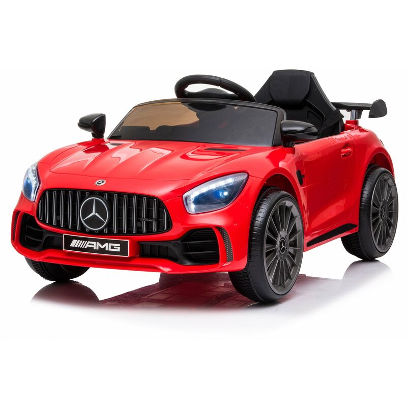 foto del prodotto giordanoshop macchina elettrica per bambini 12v con licenza mercedes gtr small amg rossa