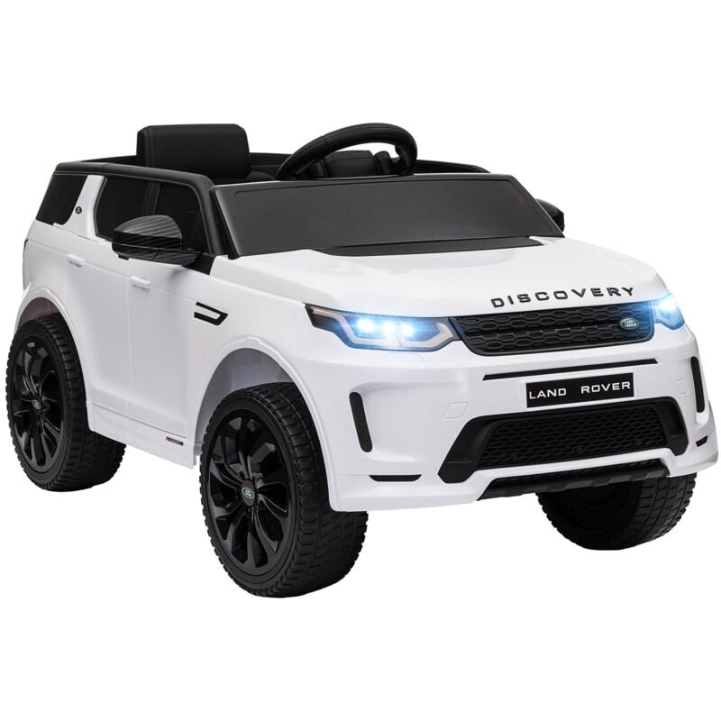foto del prodotto giordanoshop - macchina elettrica per bambini con licenza land rover discovery sport 106x65,5x51 cm bianco