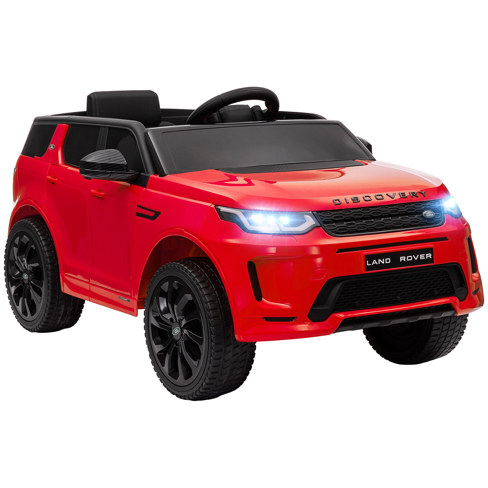foto del prodotto giordanoshop macchina elettrica per bambini con licenza land rover discovery sport 106x65,5x51 cm rosso