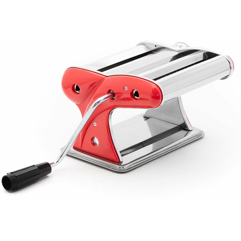 foto del prodotto giordanoshop macchina per pasta manuale con inserti collection acciaio rosso