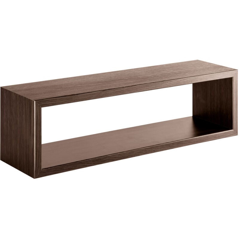 foto del prodotto giordanoshop mensola da parete 60x18x15,5 cm in fibra di legno regolo noce