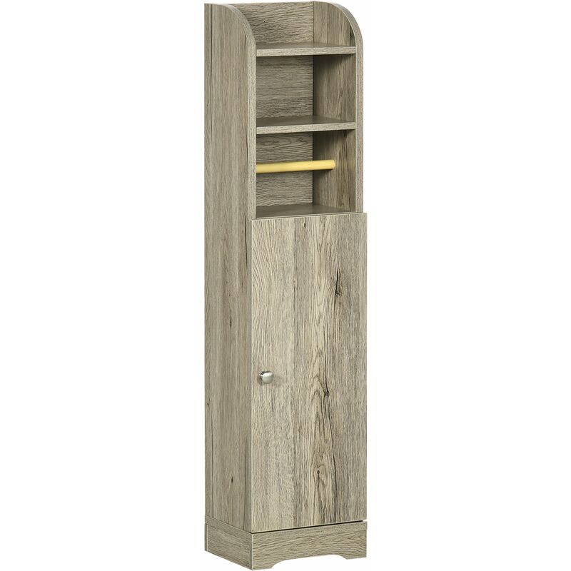 foto del prodotto giordanoshop mobile a colonna per bagno 23x18x100 cm in truciolato grigio