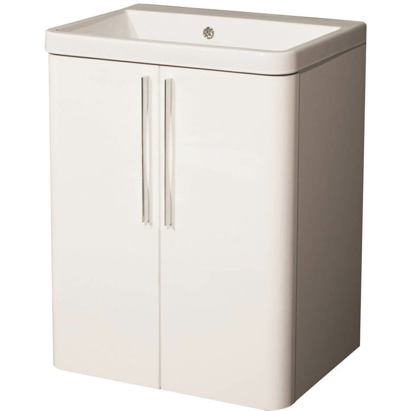 foto del prodotto giordanoshop mobile lavatoio 65,5x50,5x87 cm 2 ante montegrappa novella dipi bianco