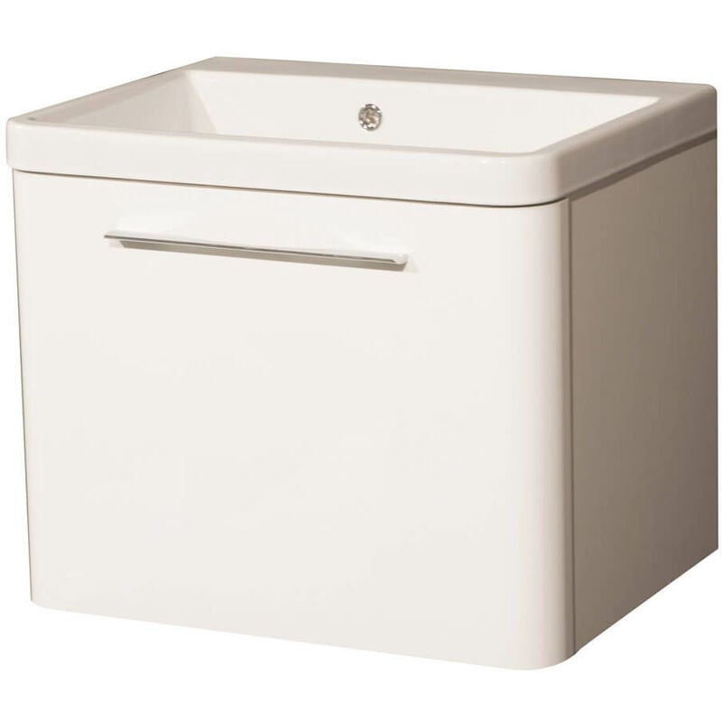 foto del prodotto giordanoshop mobile lavatoio sospeso 65,5x50,5x56 cm 1 cassetto montegrappa novella dipi bianco