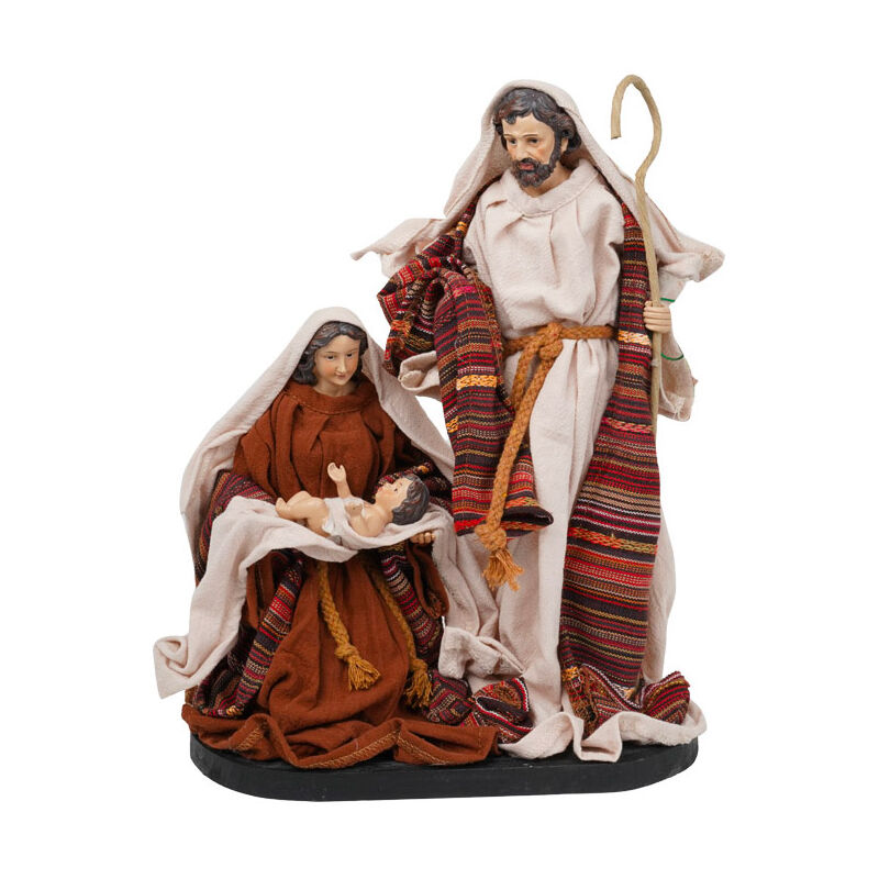 foto del prodotto giordanoshop nativit giuseppe maria e ges bambino h33 cm in resina