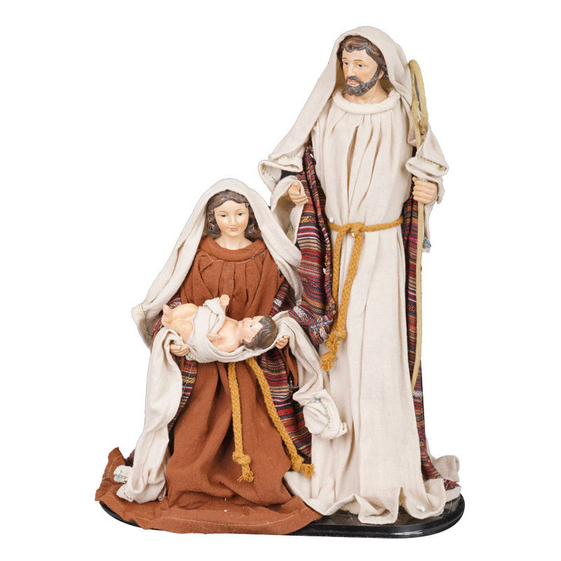 foto del prodotto giordanoshop nativit giuseppe maria e ges bambino h40 cm in resina