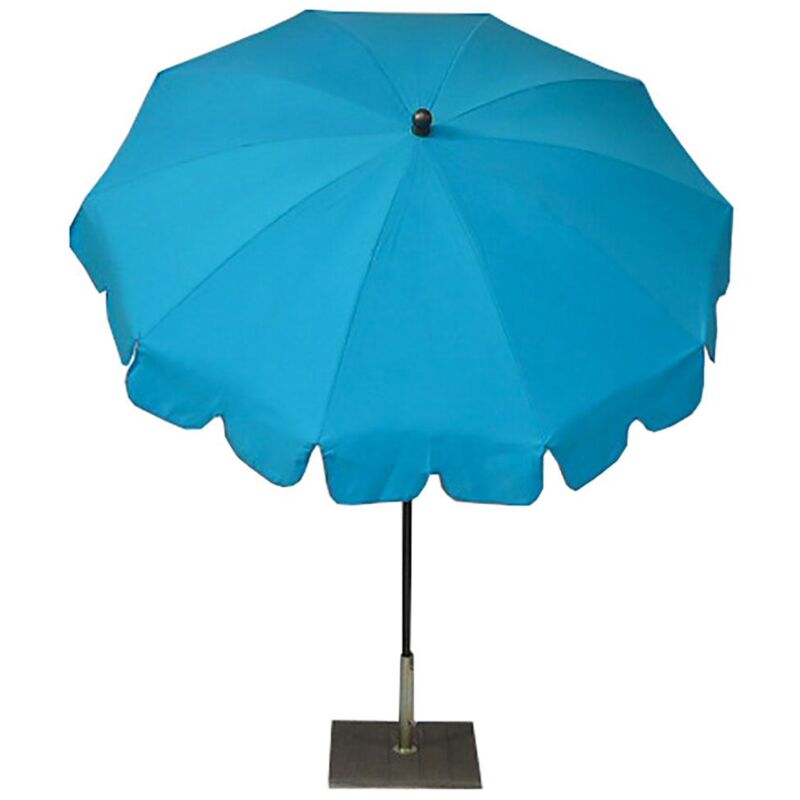 foto del prodotto giordanoshop ombrellone da giardino 200 cm palo 27 mm in acciaio maffei allegro turchese