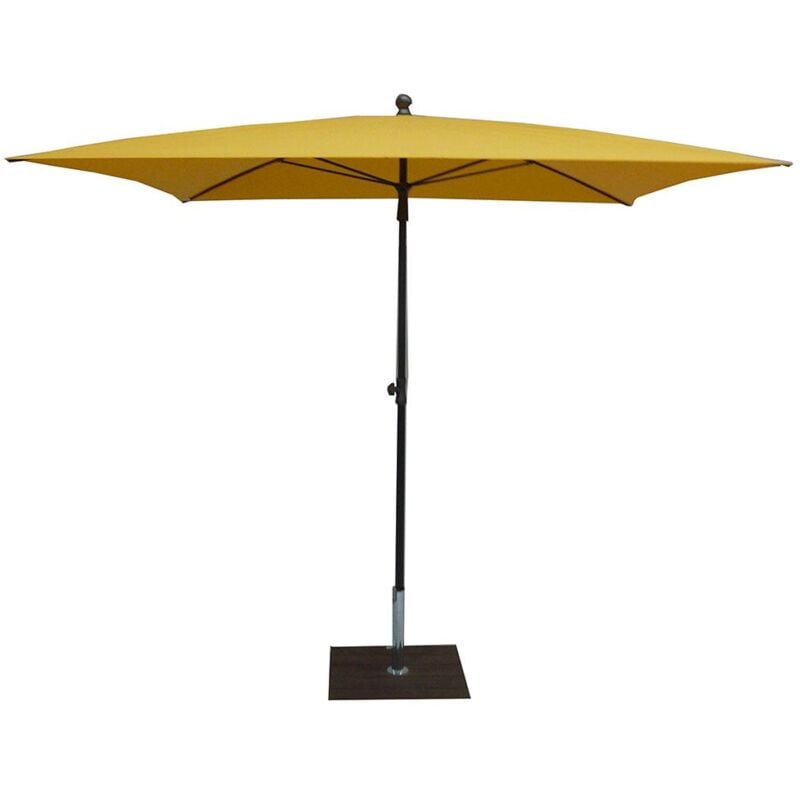 foto del prodotto giordanoshop ombrellone da giardino 200x200 cm palo 27 mm in acciaio maffei kronos giallo