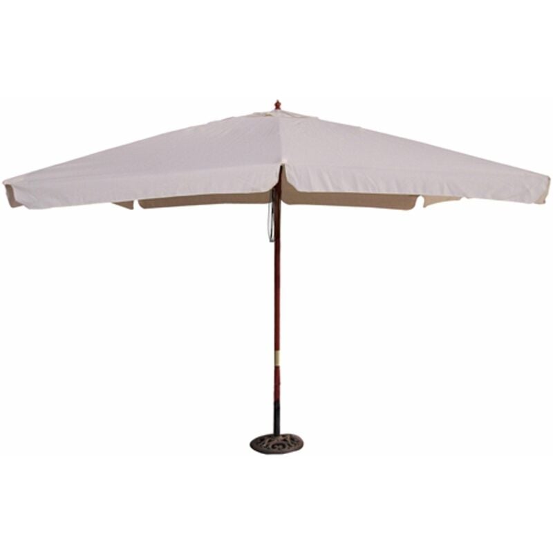 foto del prodotto giordanoshop ombrellone da giardino 3x3 m palo 48 mm in legno e poliestere ecr 
