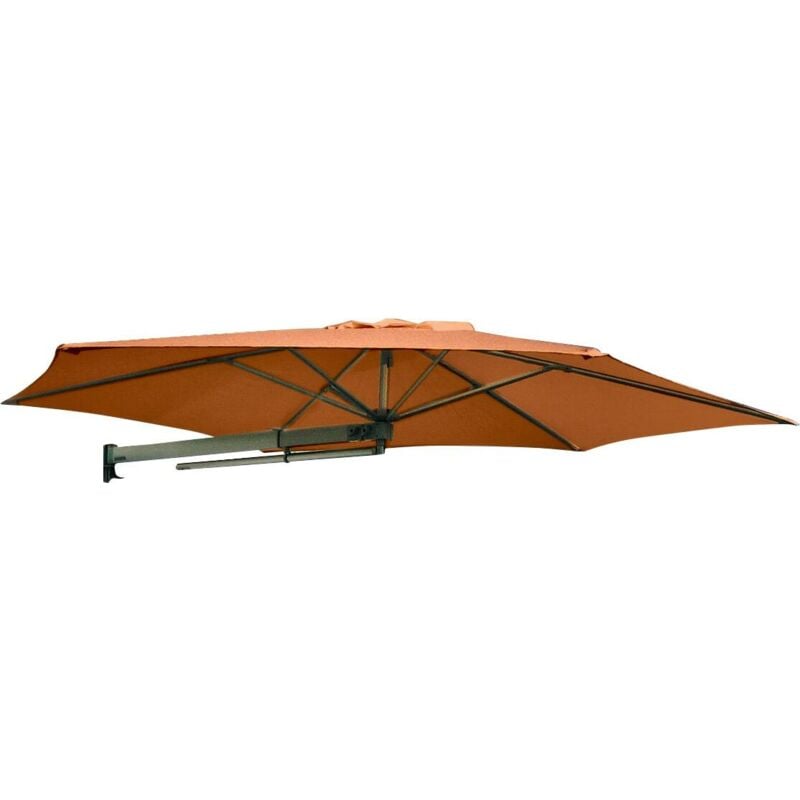 foto del prodotto giordanoshop ombrellone da giardino a parete 2,70m maffei parrot p3 arancione