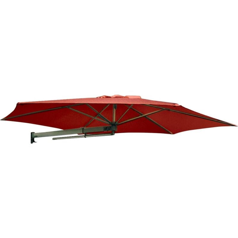 foto del prodotto giordanoshop ombrellone da giardino a parete 2,70m maffei parrot p3 rosso