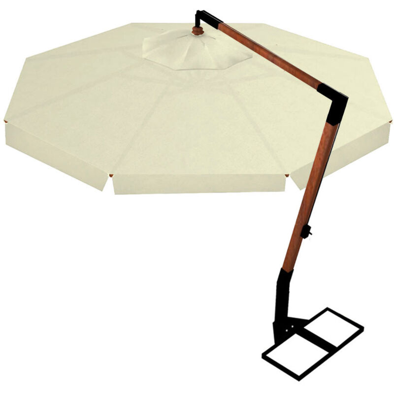 foto del prodotto giordanoshop ombrellone decentrato da giardino 3m braccio in legno ecr 