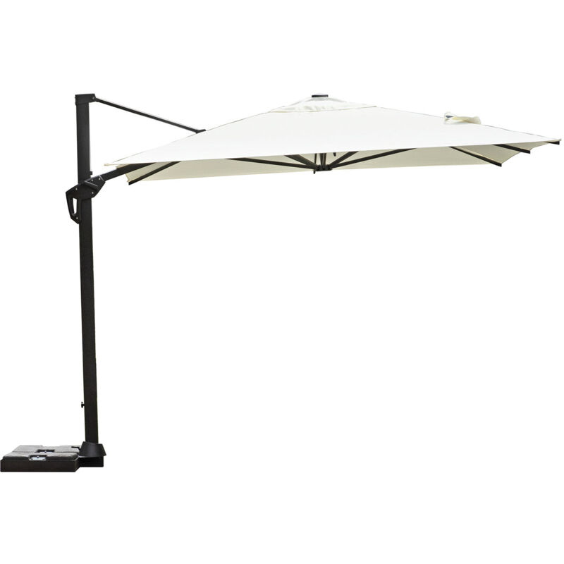 foto del prodotto giordanoshop ombrellone decentrato da giardino 3x3m tennessee in alluminio e poliestere ecr 
