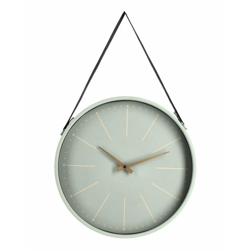 foto del prodotto giordanoshop orologio da muro 40x6x66 cm timeline in legno salvia