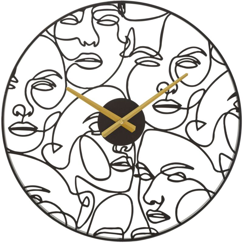 foto del prodotto giordanoshop orologio da muro faces 50x3,5 cm in ferro