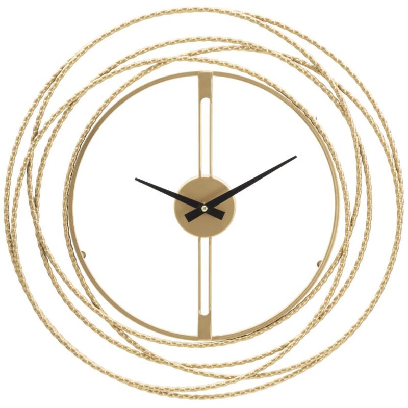 foto del prodotto giordanoshop orologio da muro oro strips 50x4 cm in ferro