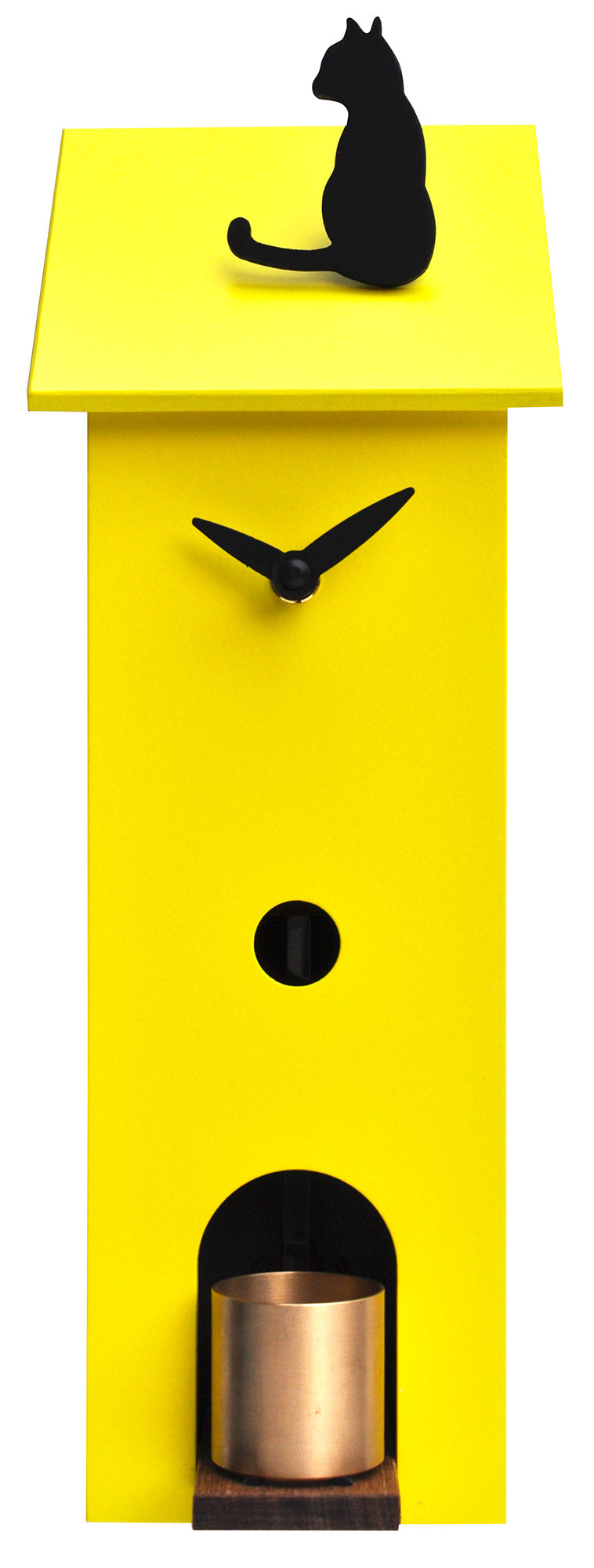foto del prodotto giordanoshop orologio da parete 13x37x11cm pirondini italia solitario giallo zolfo